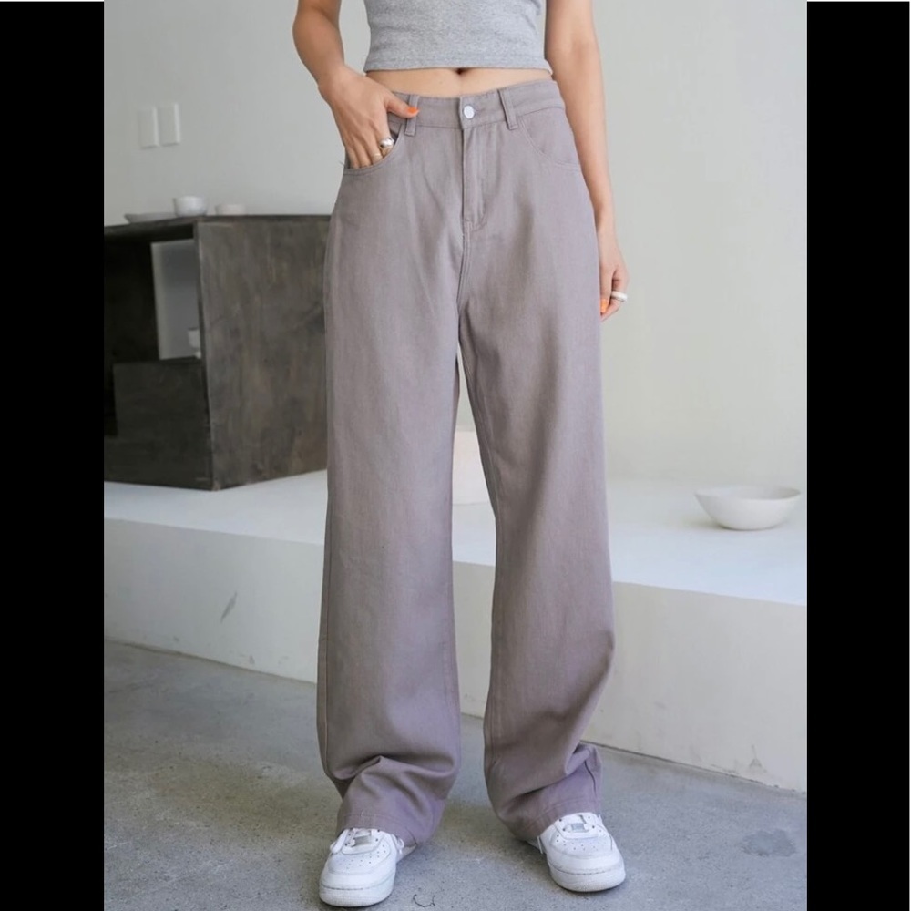 🆕 SHEIN | DAZY Solid  Zipper Fly Boyfriend Jean